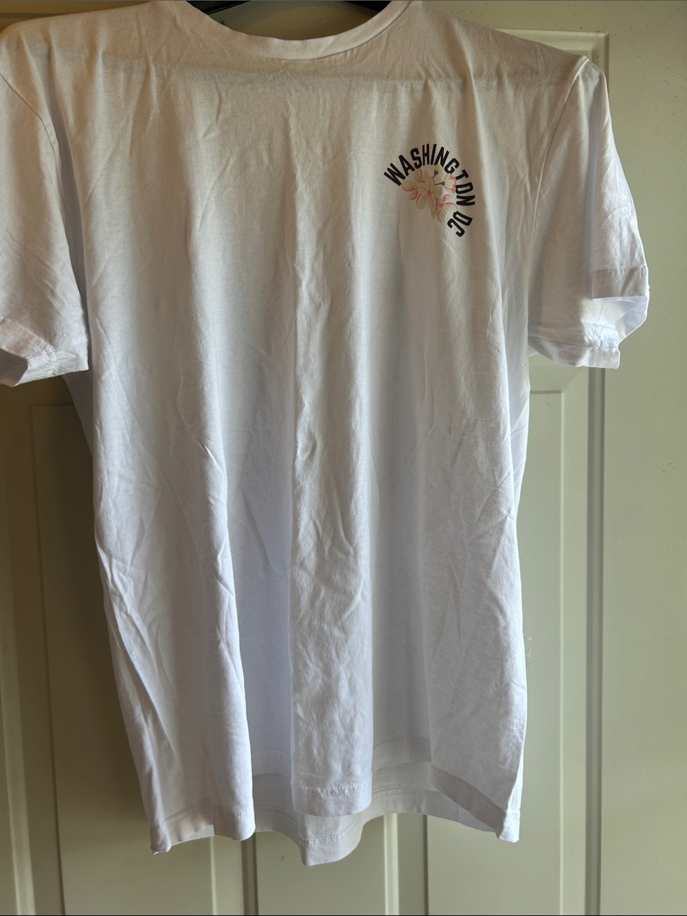 Washington DC Cherry Blossom  White Men's T-Shirt